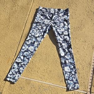 AG Adriano Goldschmied Blue and White Jeans